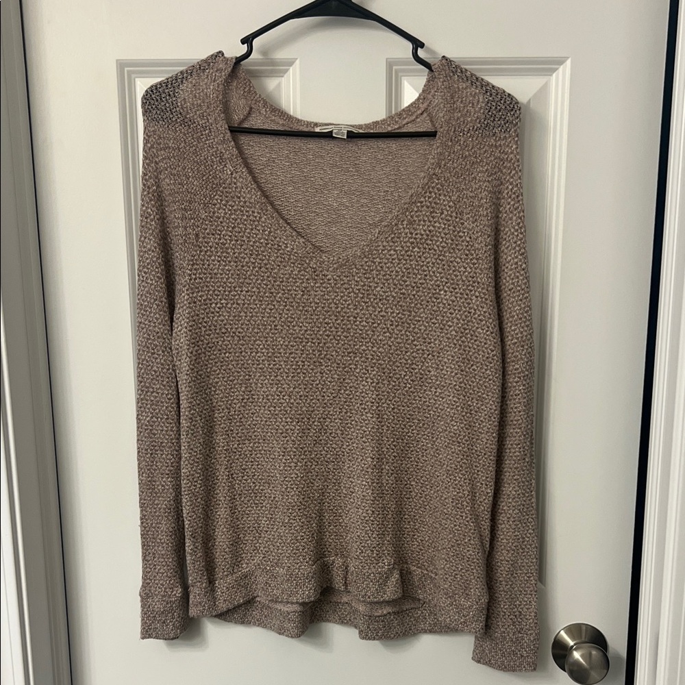 American Eagle Outfitters Soft Marled Knit High/Low Sweater